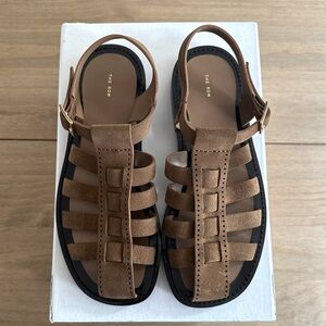 NEW IN BOX The Row Pablo Sandal in Bark Size 38.5